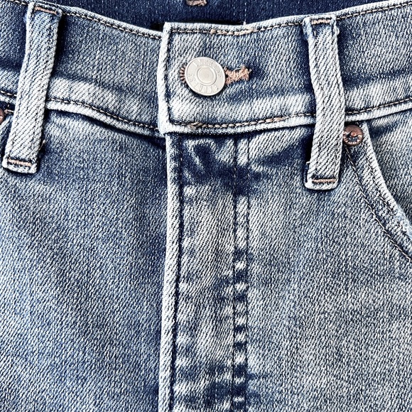 Express Blue Straight Leg Jeans - Picture 5 of 9